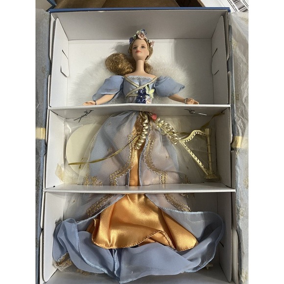 Barbie Angels of Music Collection 1st: Harpist Angel NRFB - Picture 12 of 14